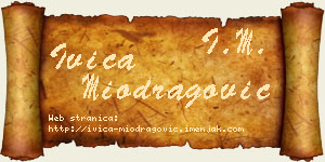 Ivica Miodragović vizit kartica